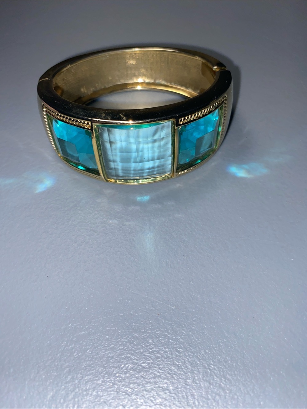 Gold Tone Bracelet Clamper Bracelet